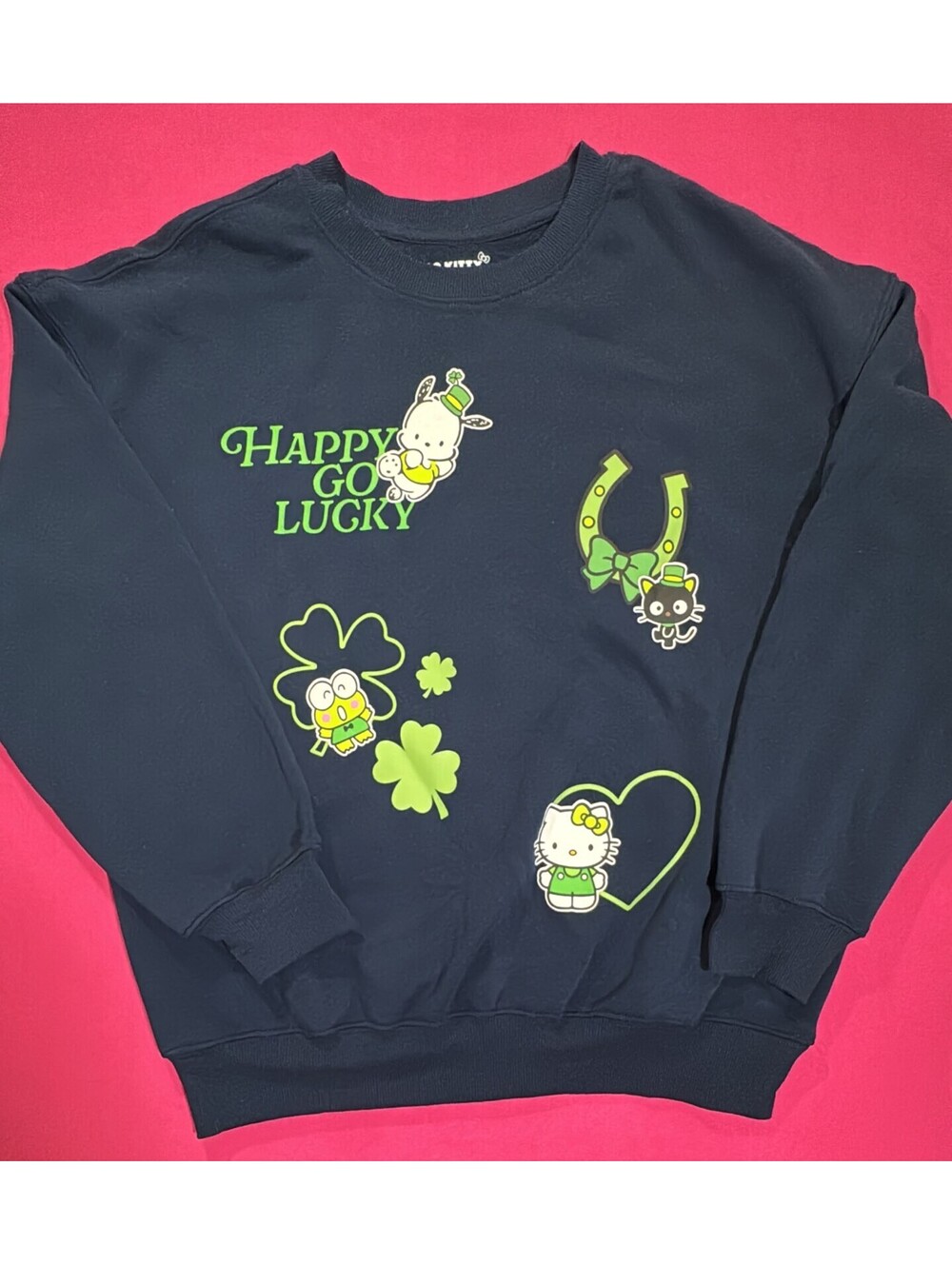 Hello Kitty and Friends Happy Go Lucky Sweatshirt Blue Size XXS New